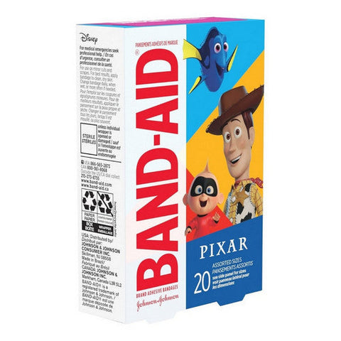 Band-Aid, Adhesive Bandages Assorted Sizes Pixar, 20 Count Band-Aid