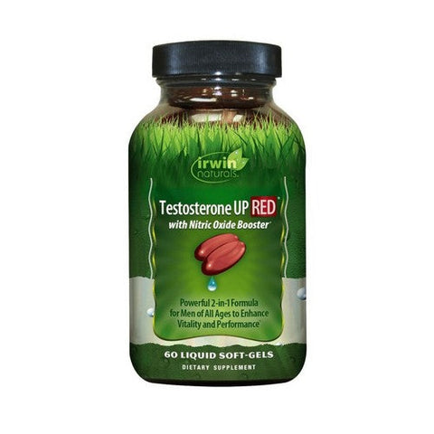 Irwin Naturals, Testosterone Up Red With Nitric Oxide Booster, 60 Softgels