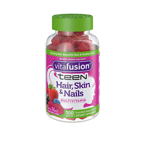 Vitafusion, Teen Hair Skin And Nails, 100 Gummies Vitafusion