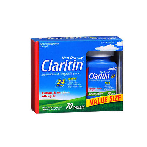 Claritin, Non Drowsy Allergy 24 Hour Relief Tablets, 10 mg, 70 Count Claritin