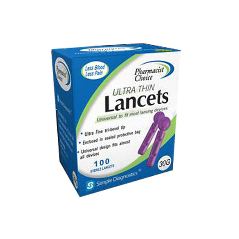 Simple Diagnostics, Pharmacist Choice  Lancets Ultra Thin, 100 Count Simple Diagnostics