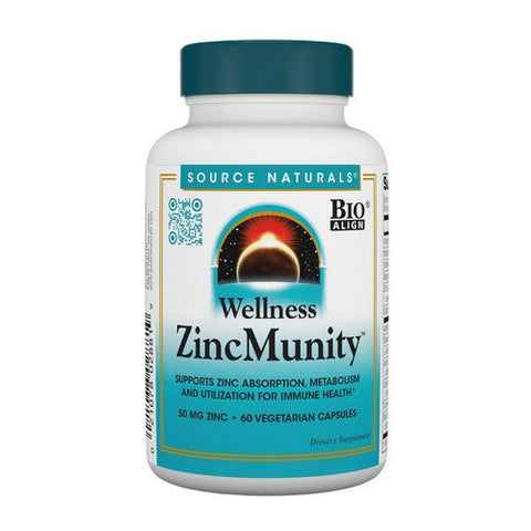 Source Naturals, Wellness ZincMunity, 60 Veg Caps Source Naturals