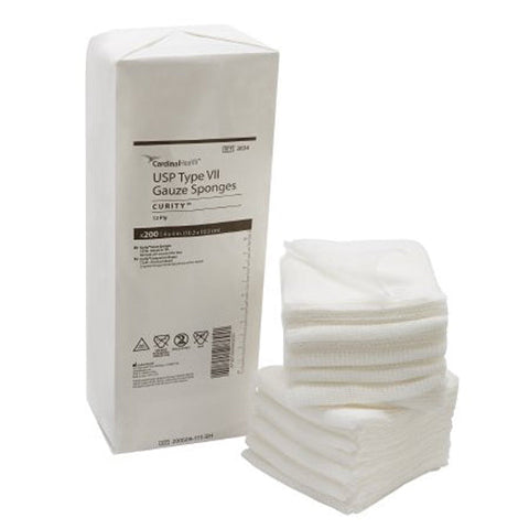 Cardinal, Curity Nonsterile USP Type VII Gauze sponge 4 x 4 Inch, Count of 200 Cardinal