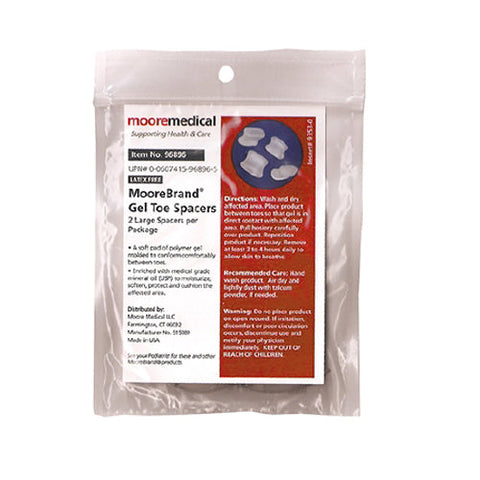 McKesson, MooreBrand Gel Toe Spacers Large, Pack Of 2 McKesson