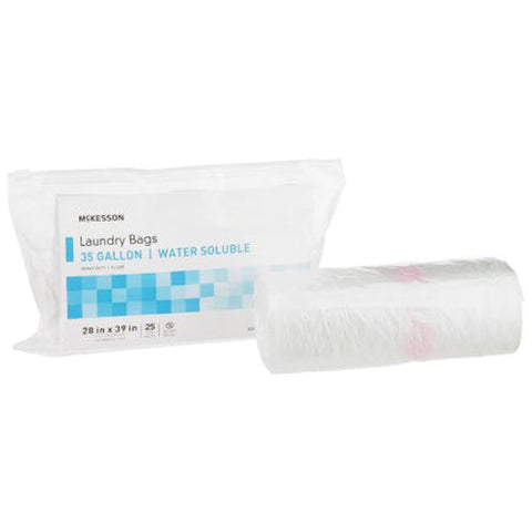 McKesson, Water Soluble Laundry Bag 30-35 gal Capacity, Pack Of 25 McKesson