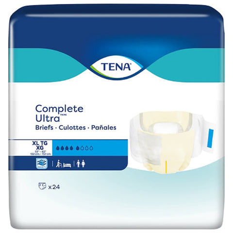 Tena, Unisex Adult Incontinence Brief X-Large Disposable 67342, Count of 24 Tena