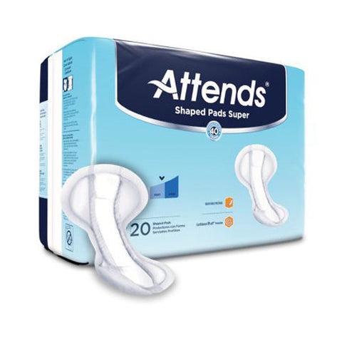 Attends, Shaped Pads Super, Pack Of 20 Attends