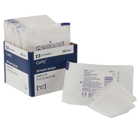 Cardinal, Curity Sterile Nonwoven Sponge 3 x 3 Inch, Box Of 50 Cardinal