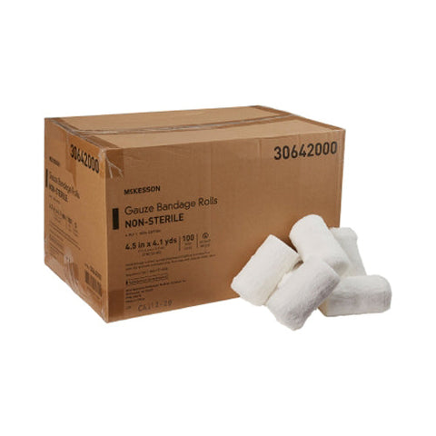 McKesson, Nonsterile Fluff Bandage Roll 4+ Inch x 4-1/10 Yard, 1 Roll McKesson