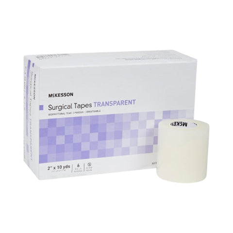 McKesson, Plastic Medical Tape 2 Inch x 10 Yard Transparent, 1 Roll McKesson