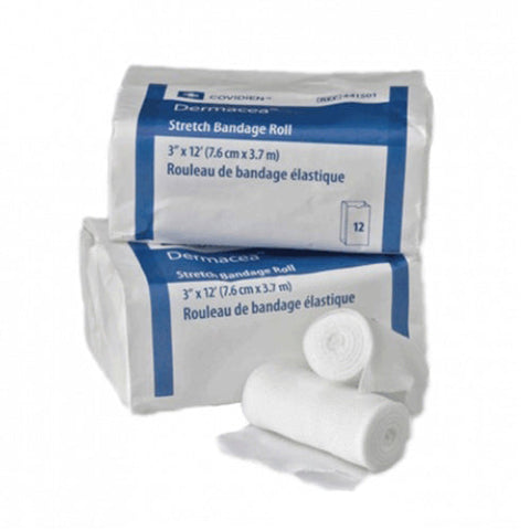 Cardinal, Dermacea Nonsterile Conforming Bandage Roll 3 Inch x 4 Yard, Count of 12 Cardinal