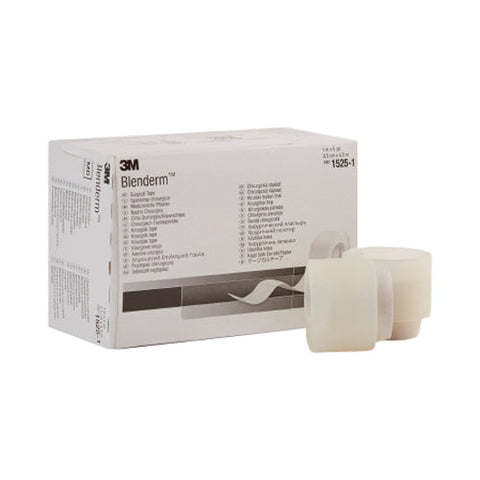 3M, Blenderm Plastic Medical Tape 1 Inch x 5 Yard Transparent, Box Of 12 3M