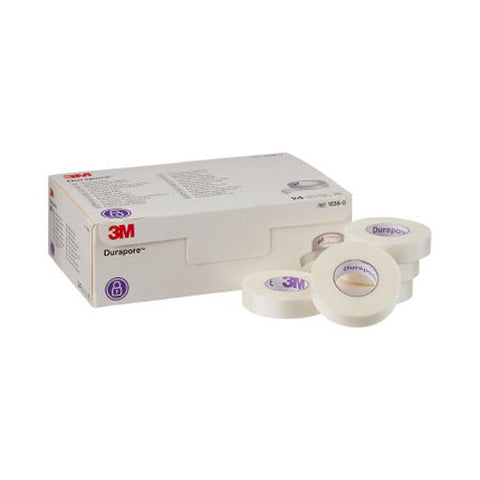 3M, Durapore Silk-Like Cloth Medical Tape 1/2 Inch x 10 Yard White, 1 Roll 3M