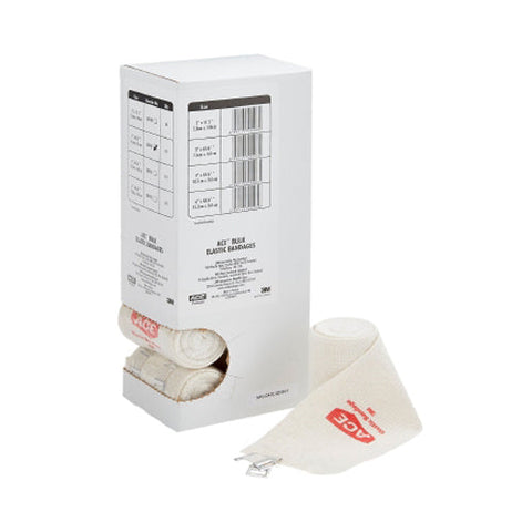 Ace, 3M Ace Clip Detached Closure Elastic Bandage 3 Inch x 5 Yard, Box Of 10 Ace