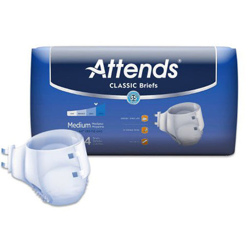 Attends, Classic Briefs Medium, Count of 24 Attends