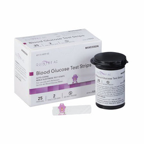 Quintet AC, Blood Glucose Test Strips, Box Of 1 Quintet AC