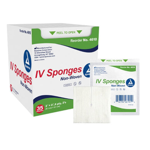 Dynarex, dynarex I.V. / Drain Split Dressing 2 x 2 inch, Box Of 1 Dynarex