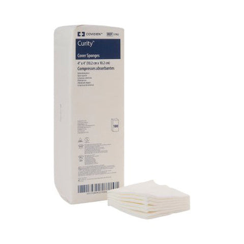 Cardinal, Curity Nonsterile Nonwoven Sponge 4 x 4 Inch, Count of 100 Cardinal
