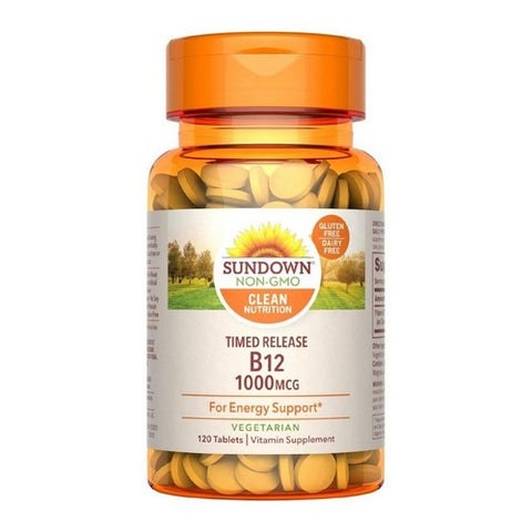 Sundown Naturals, B12 Time Release Tablets, 1000 mcg, 120 Count Sundown Naturals