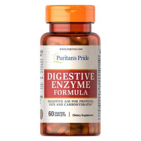 Puritan's Pride, Super Strength Multi Enzyme, 60 Caplets Puritan's Pride