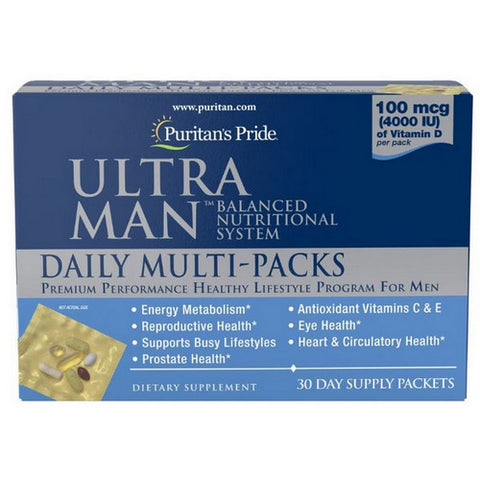 Ultra Man Daily Multivitamins 30 Packets by Puritan's Pride
