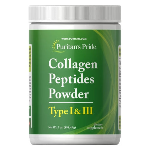 Puritan's Pride, Collagen Peptides Powder Type I & III, 7 Oz Puritan's Pride