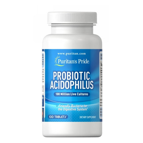 Puritan's Pride, Probiotic Acidophilus, 100 Tablets Puritan's Pride