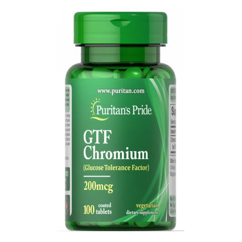 Puritan's Pride, GTF Chromium, 200 Mcg, 100 Tablets Puritan's Pride