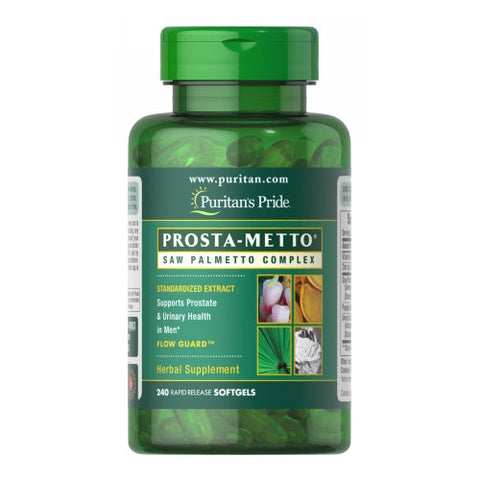Puritan's Pride, Prosta-Metto Saw Palmetto Complex For Men with Zinc, 240 Softgels Puritan's Pride