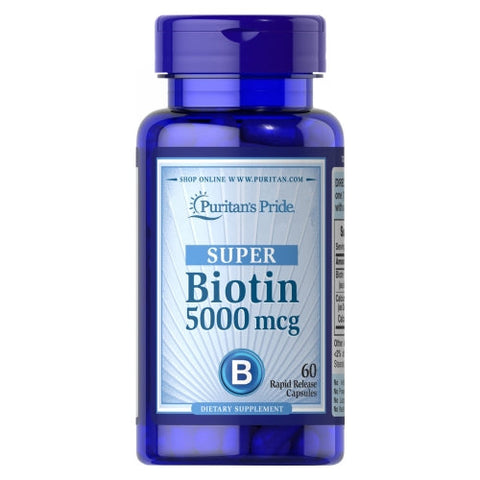 Puritan's Pride, Biotin, 5000 mcg, 60 Capsules Puritan's Pride