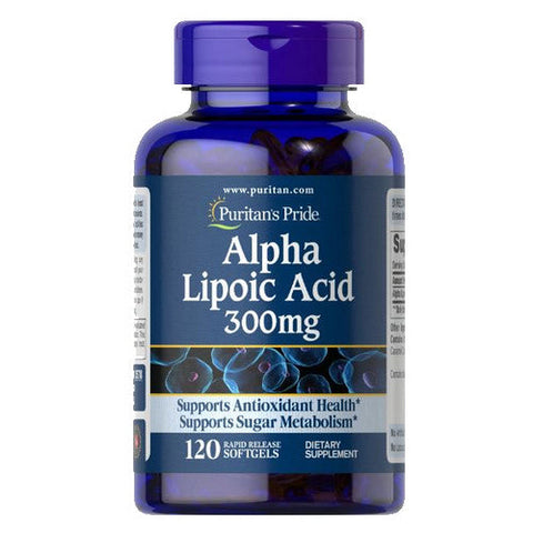Puritan's Pride, Alpha Lipoic Acid, 300 mg, 120 Softgels Puritan's Pride