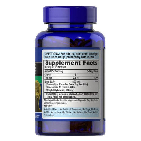 Puritan's Pride, Neuro-PS (Phosphatidylserine), 100 mg, 120 Softgels Puritan's Pride