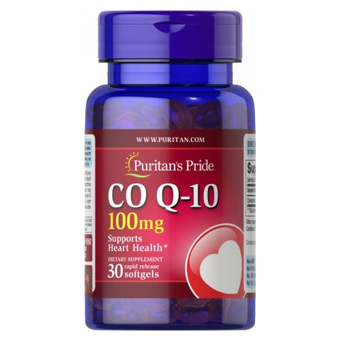 Puritan's Pride, CoQ-10, 100 mg, 30 Rapid Release Softgels Puritan's Pride