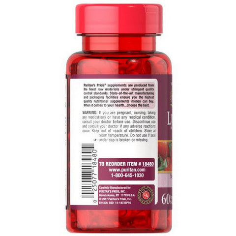 Puritan's Pride, Lycopene, 40 mg, 60 Softgels Puritan's Pride