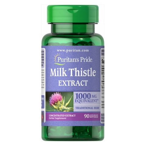 Puritan's Pride, Milk Thistle Extract, 1000 mg, 90 Softgels Puritan's Pride