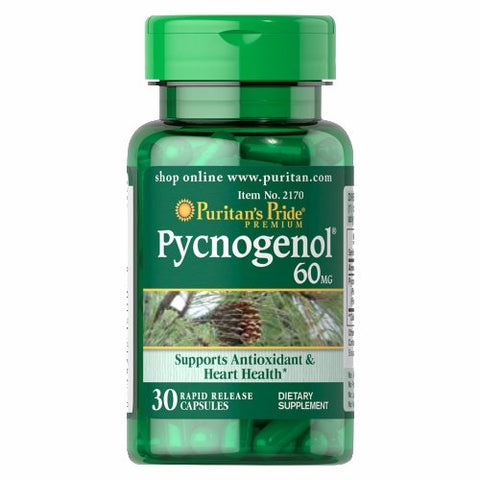 Puritan's Pride, Pycnogenol, 60 mg, 30 Capsules Puritan's Pride
