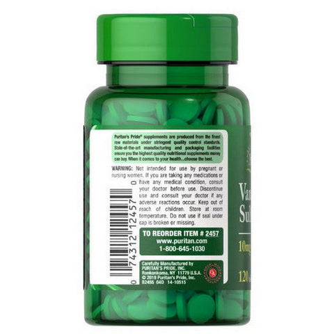 Puritan's Pride, Vanadyl Sulfate, 10 mg, 120 Tablets Puritan's Pride