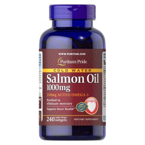 Omega-3 Salmon Oil 240 Softgels by Puritan's Pride