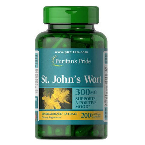 Puritan's Pride, St. John's Wort Standardized Extract, 300 mg, 200 Capsules Puritan's Pride