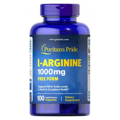 Puritan's Pride, L-Arginine, 1000 mg, 100 Capsules Puritan's Pride