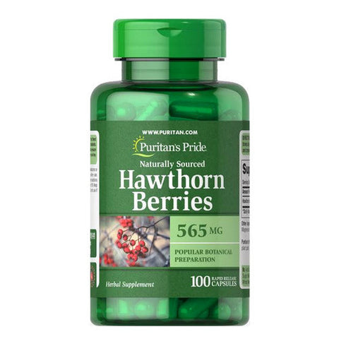 Puritan's Pride, Hawthorn Berries, 565 mg, 100 Capsules Puritan's Pride
