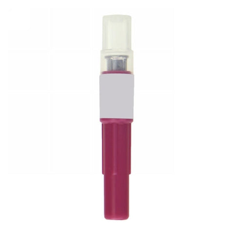 Ideal Disposable Aluminum Hub Needle 18 x 3/4" Pink 1 Each by Ideal