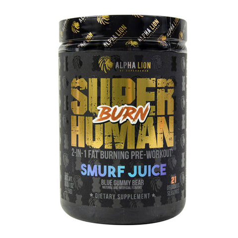 Alpha Lion, Superhuman Burn, Smurf Juice 21 Servings Alpha Lion