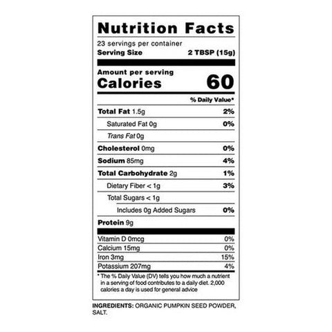 Bare Organics, Organic Pumpkin Protein Powder, 12 Oz Bare Organics