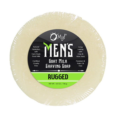 O MY!, Rugged Shave Soap Puck, 5.5 Oz O MY!
