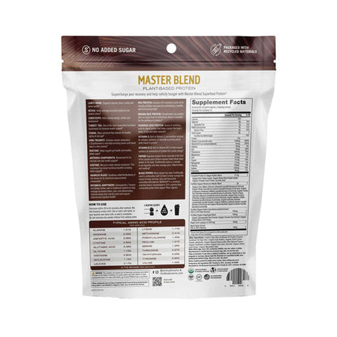 Om Mushrooms, Mushroom Master Blend Chocolate Protein, 19.26 Oz Om Mushrooms