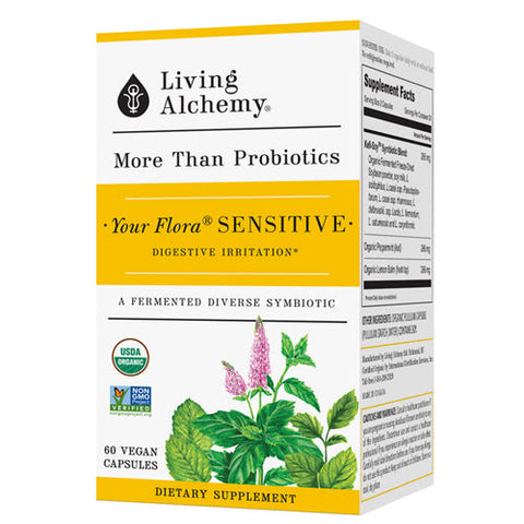 Living Alchemy, Your Flora Probiotics Sensitive Irritable Digestion, 60 Caps Living Alchemy