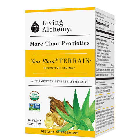 Living Alchemy, Your Flora Probiotics Terrain Gut & Digestive Lining, 60 Caps Living Alchemy