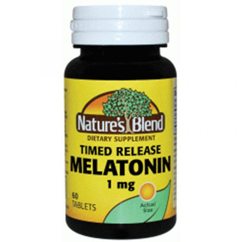 Nature's Blend, Melatonin, 1 Mg, 60 Tabs Nature's Blend