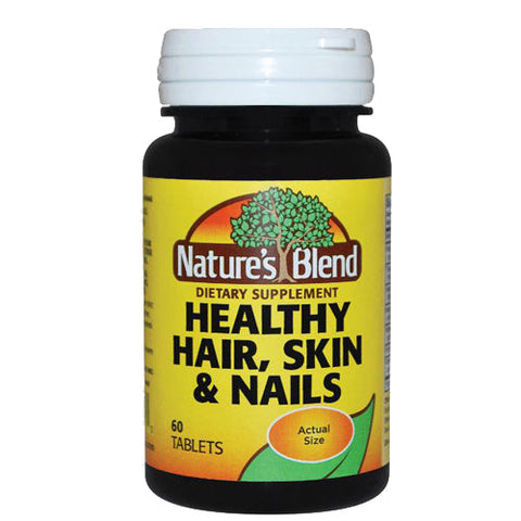Nature's Blend, Healthy Hair Skin And Nails, 60 Tabs Nature's Blend